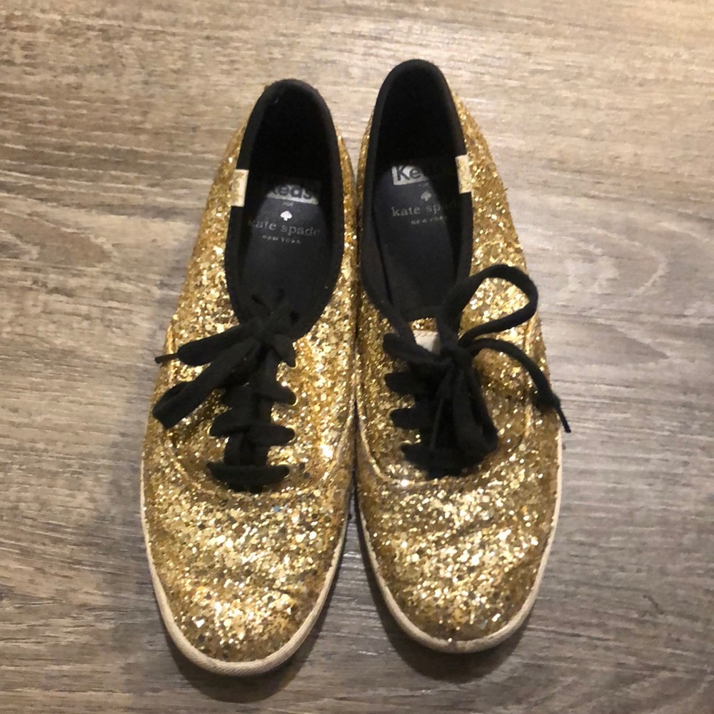 Keds/kate space glitter tennis shoes